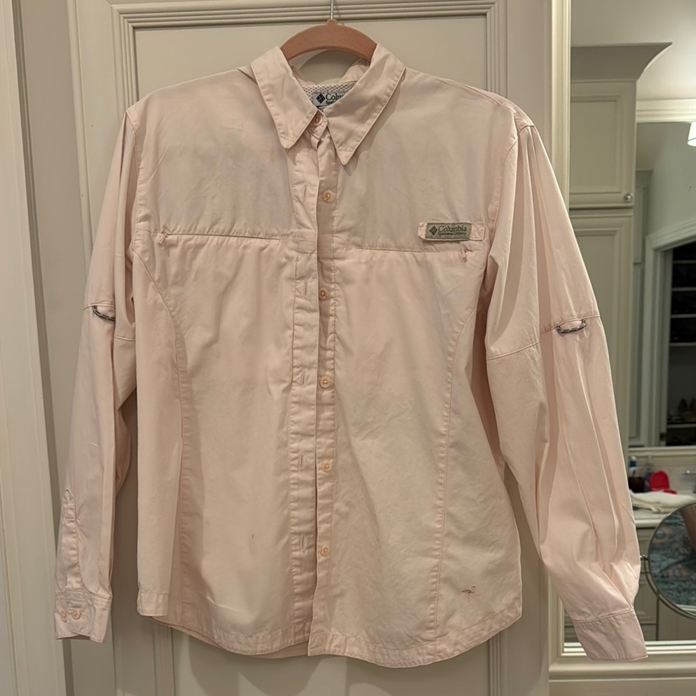 Columbia Soft Pink Long Sleeve Shirt